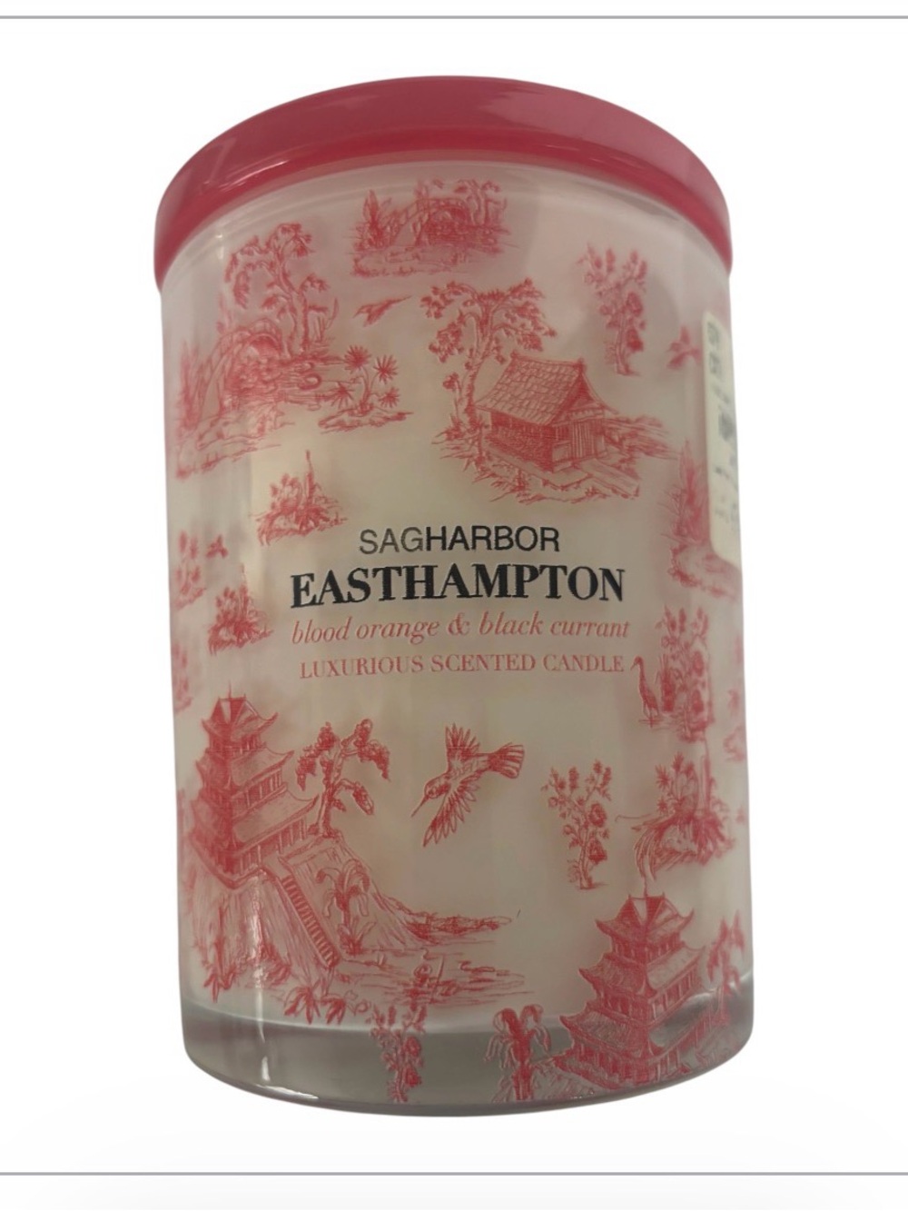 Sag Harbor Easthampton Blood Orange & Black Currant Scented Candle - Pink